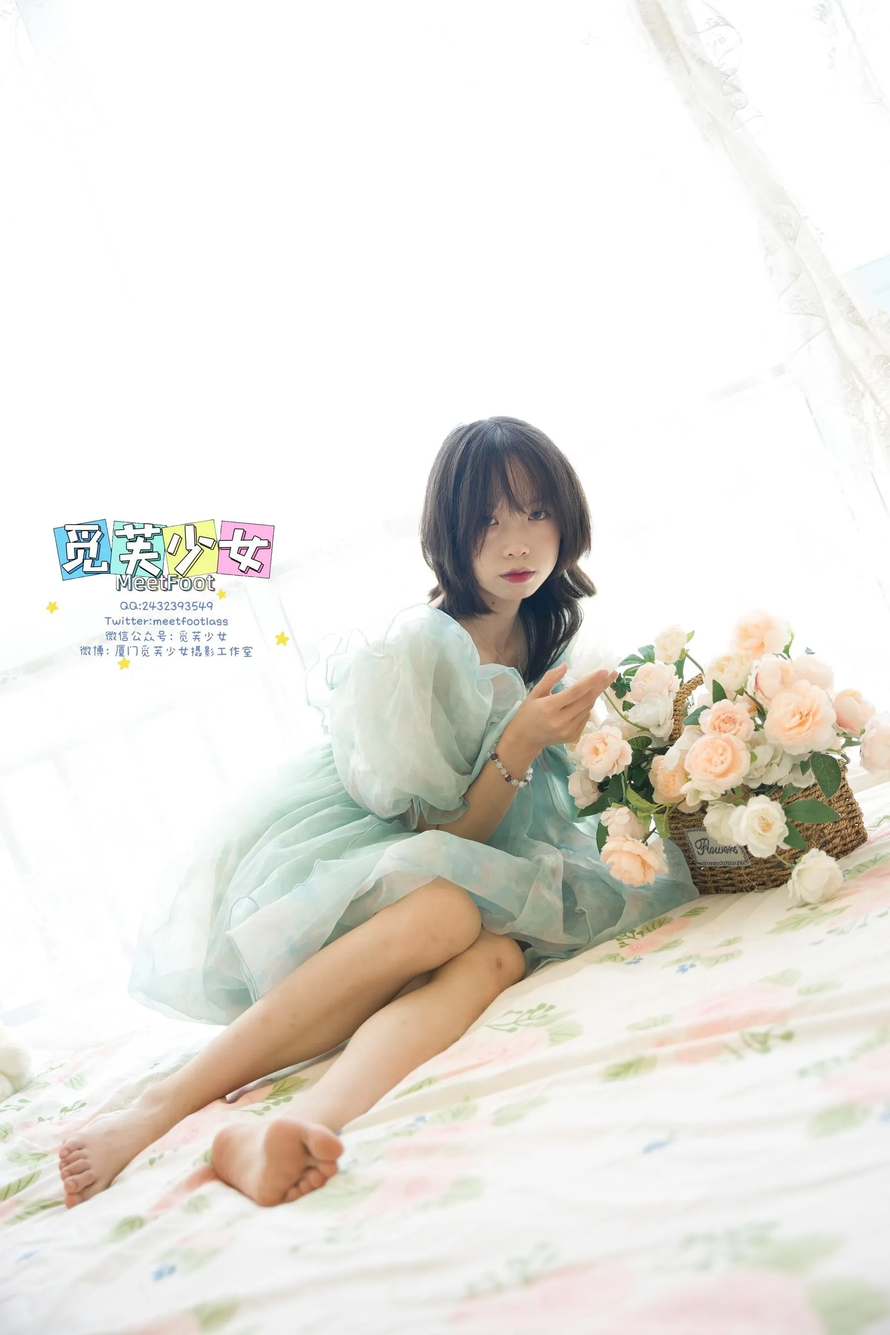 觅芙少女 NO.033 小婉-一袭蓝色纱裙构筑今晚浪漫的梦境-PIC [249P]插图5